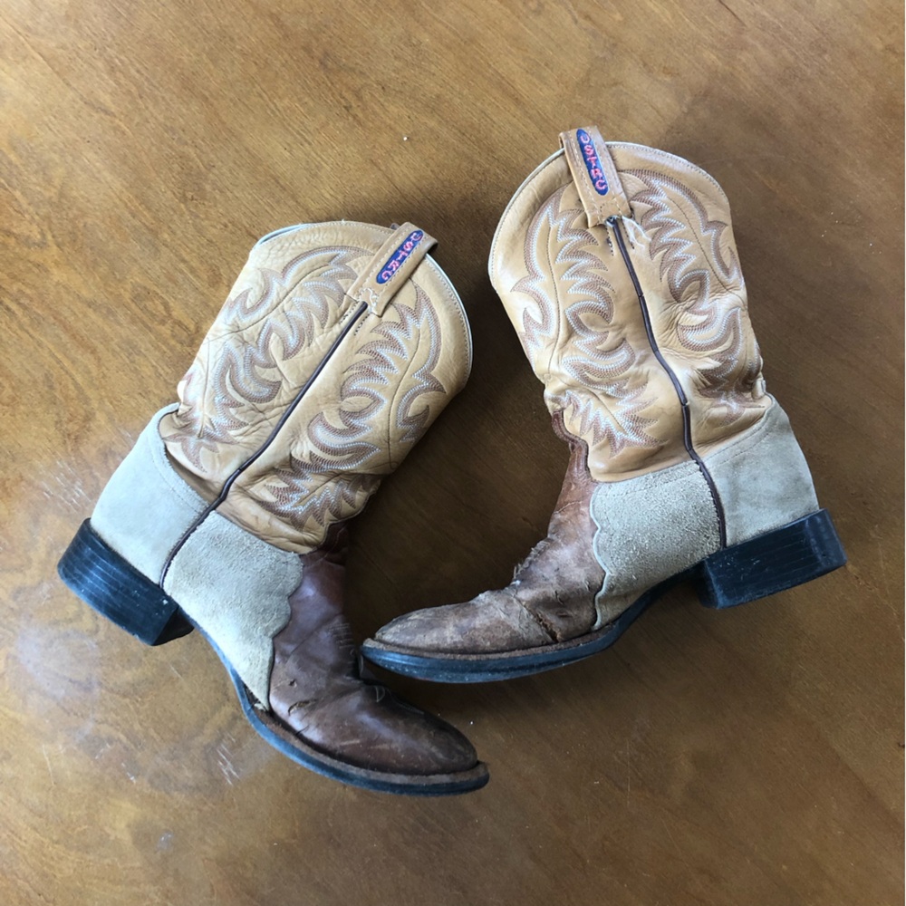 vintage Tony Lama cowboy boots